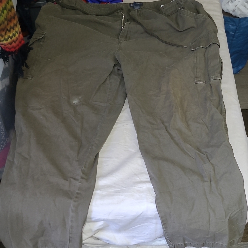 Cherokee Olive Cargo Pants with Utility Pockets